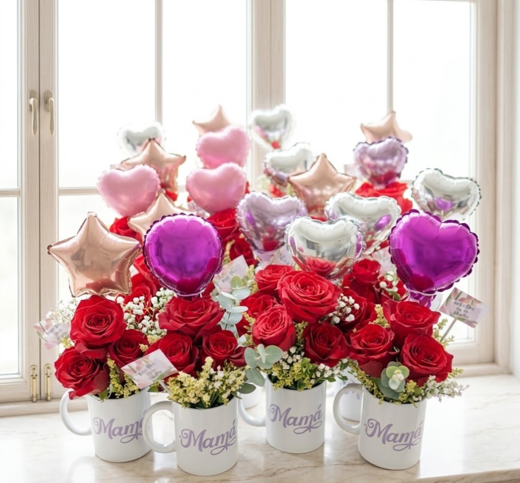 Arreglo floral pequeño para empresas por el día de la madre en Guayaquil - Florería DIFIORI Guayaquil