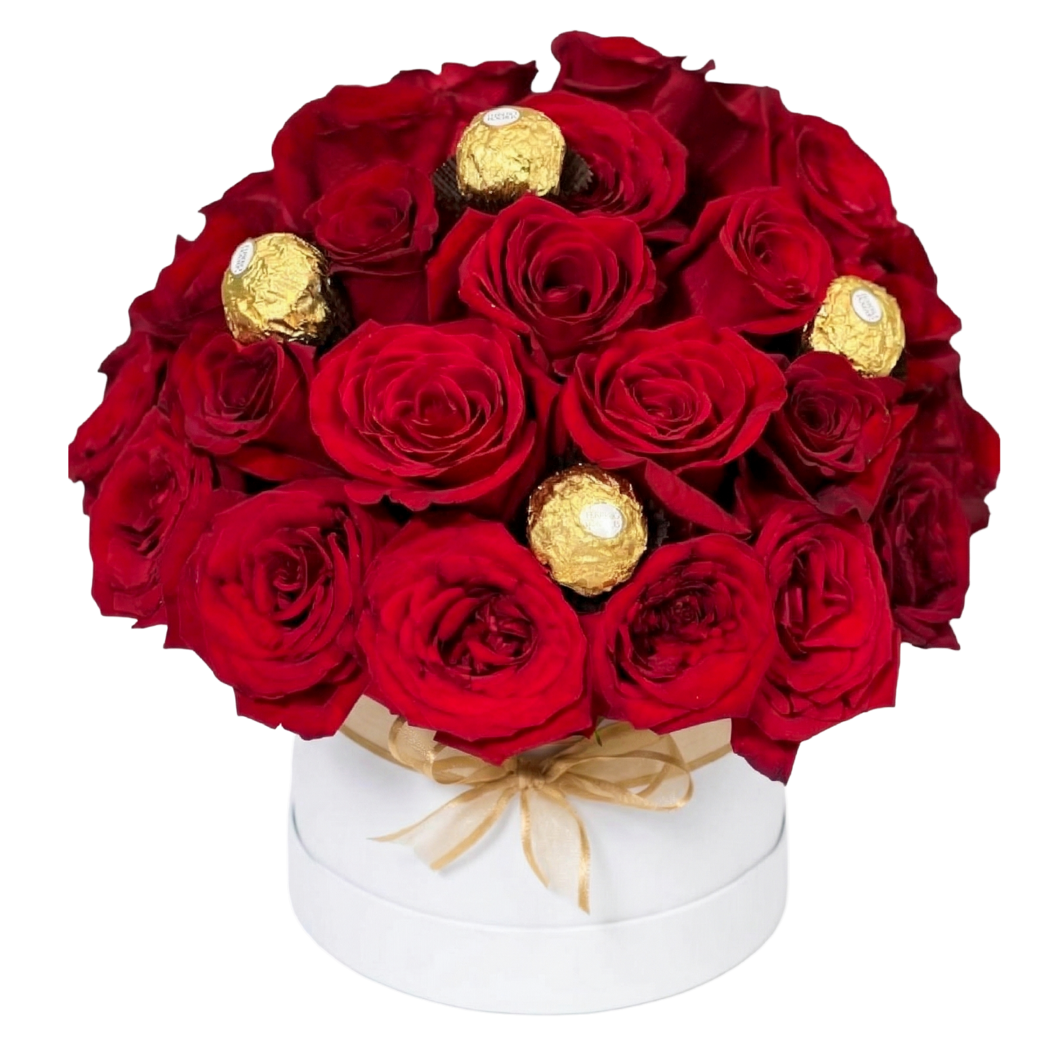 Arreglo floras con 50 rosas para aniversario con chocolate en Guayaquil - Florería DIFIORI Guayaquil